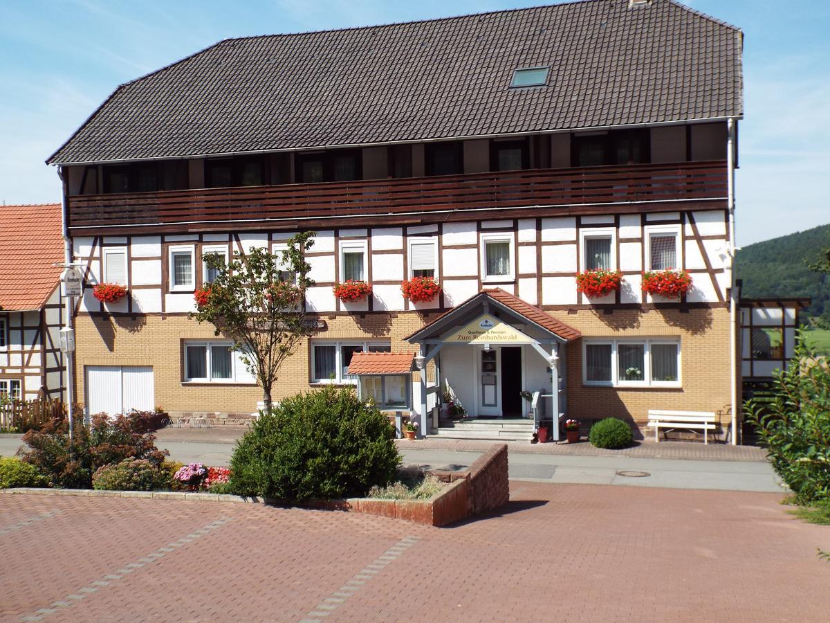 Hotel Garni Zum Reinhardswald Gewissenruh Esterno foto